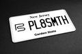 Custom License Plate (Left Side Logo)